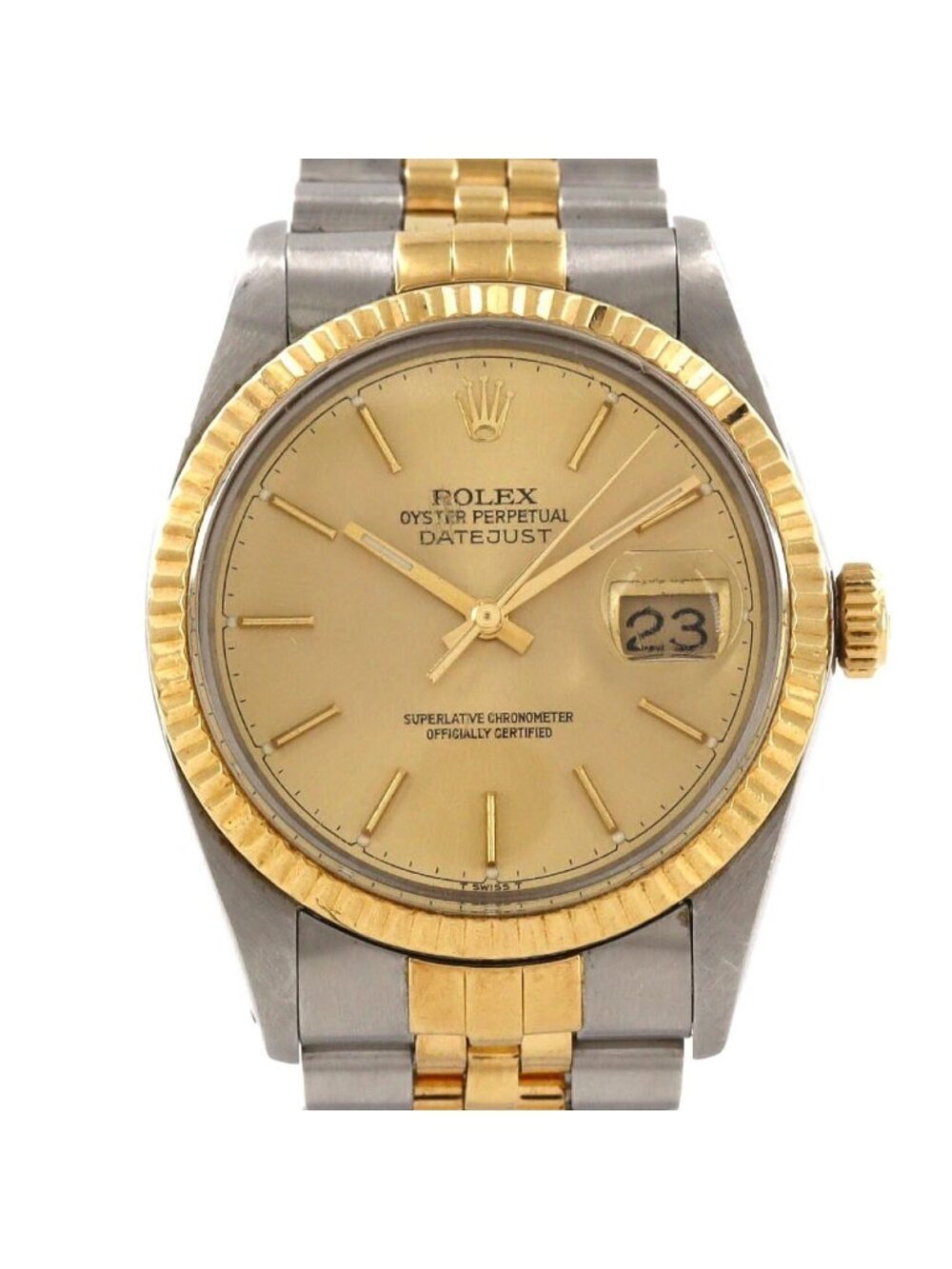 Rolex Datejust Stainless Steel Yellow Gold Automatic